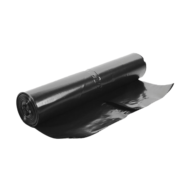 Afvalzak HDPE 50x55 10my (25L) zwart per rol á 50st.