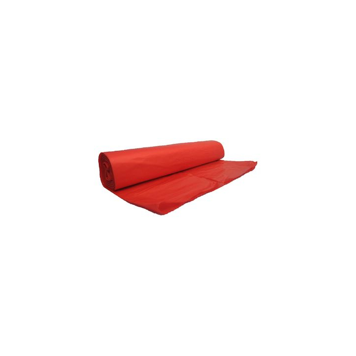 Afvalzak HDPE 58x100 23my (70L) rood per rol á 20st.