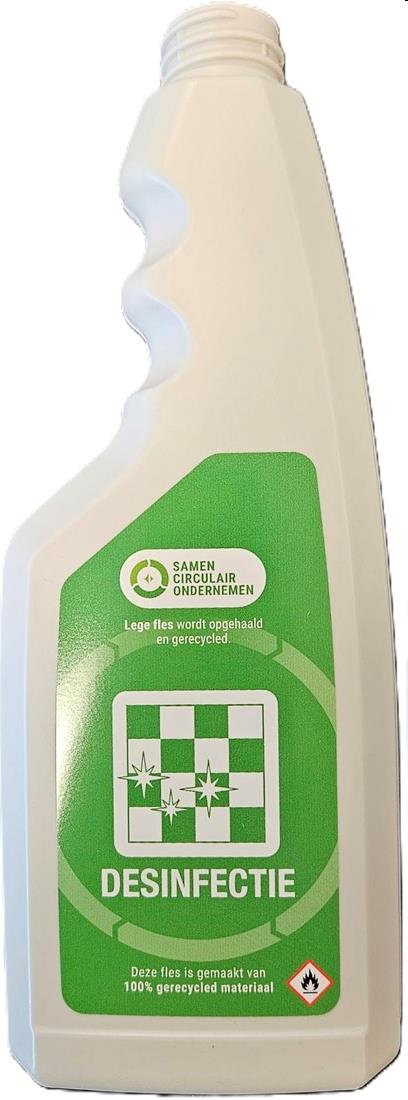 Sprayflacon 500 ml DESINFECTIE 100% gerecycled HDPE