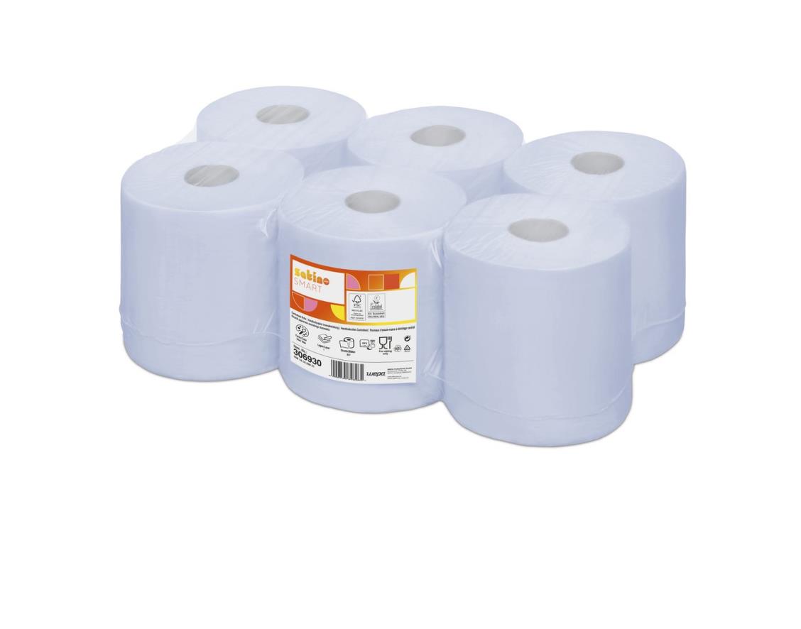 Satino Comfort Midi poetsrollen blauw 1-lgs 6x300Mtr. (CF1)