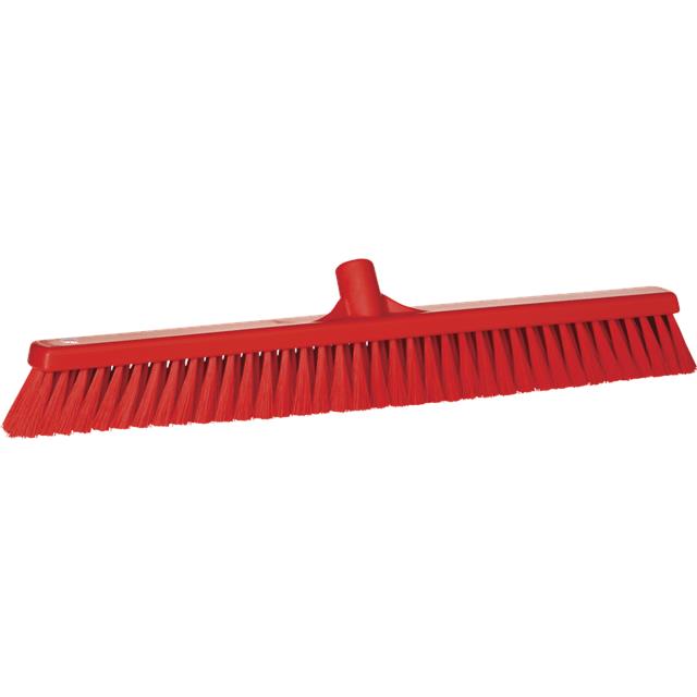 Vikan zachte bezem rood 60cm
