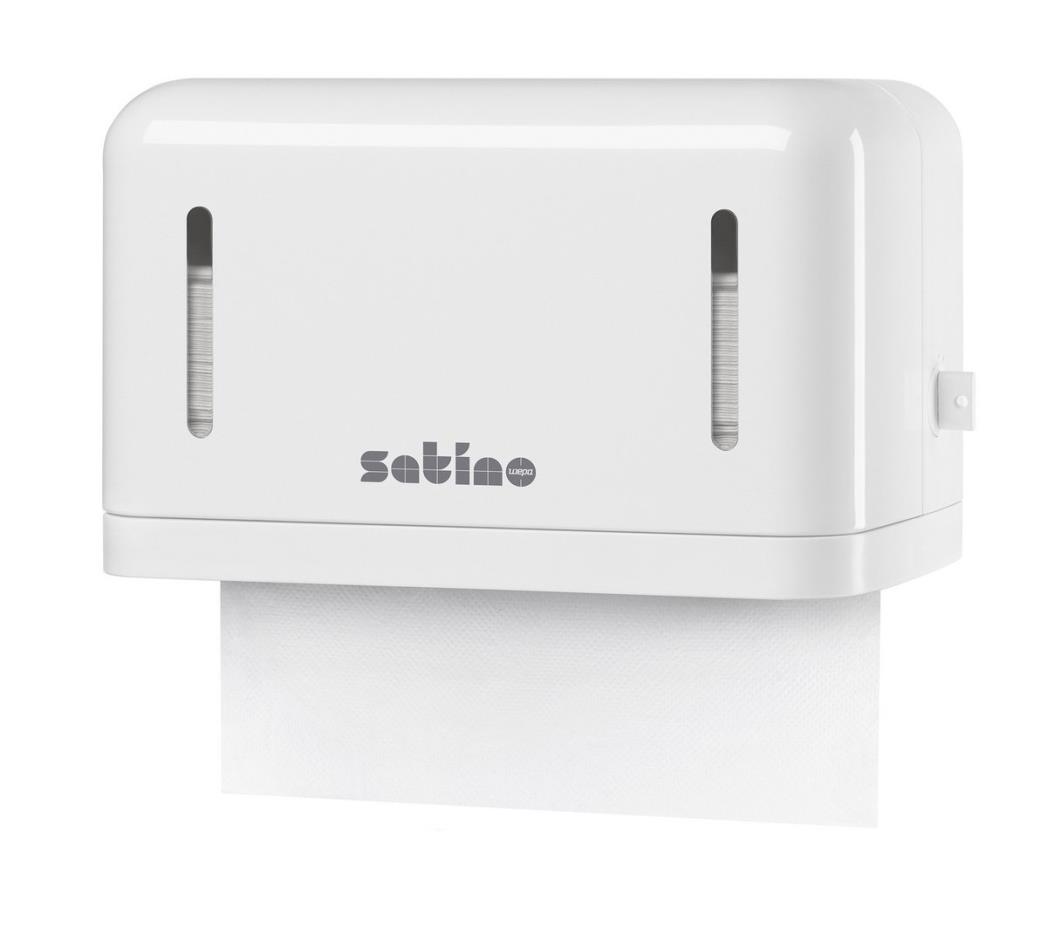 Satino Handdoekdispenser small PT3/4-compatibel Z/V-vouw