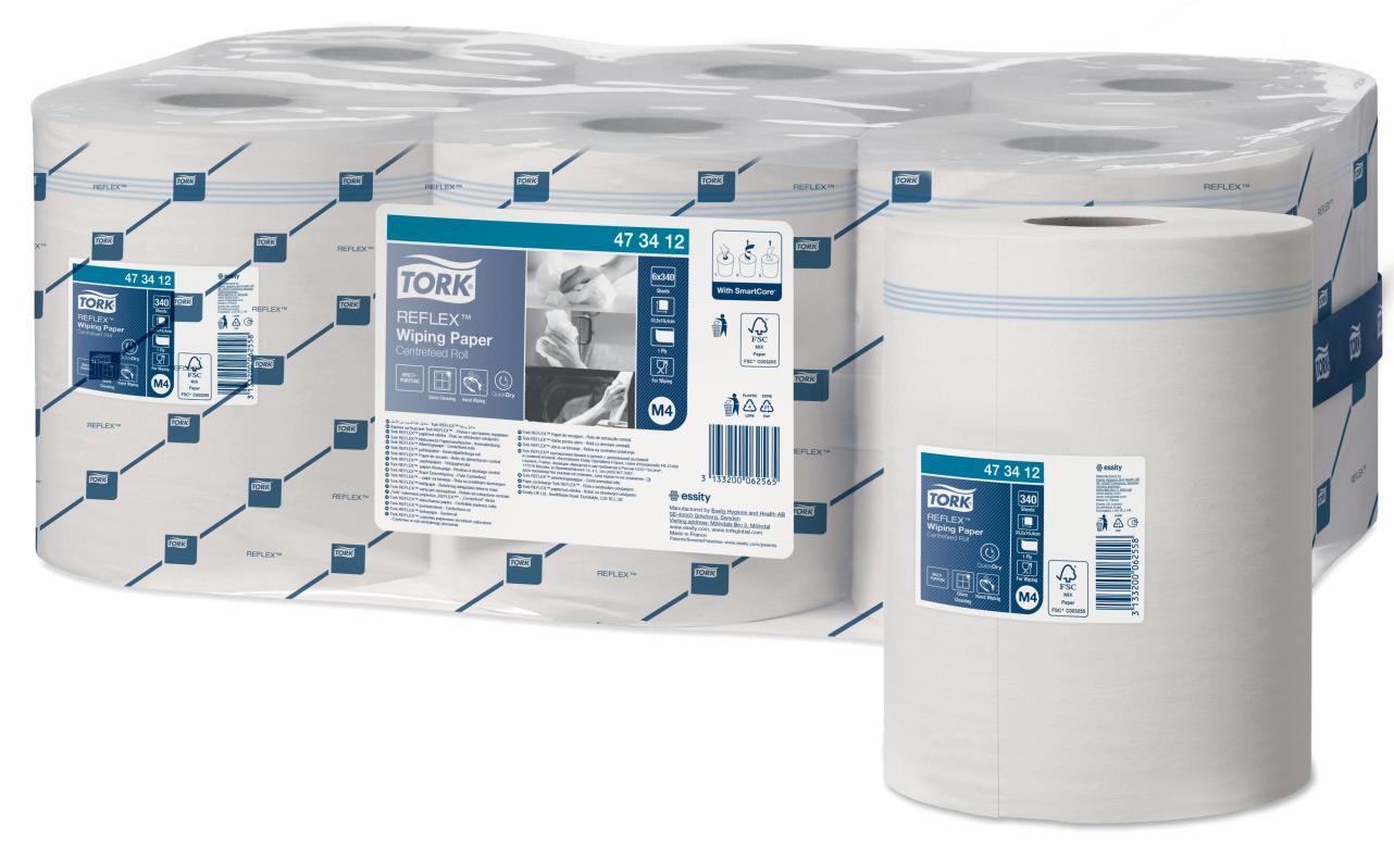Tork Reflex midipoetsrol 1lgs wit 6x 340 vels (M4)