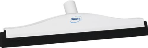 Vikan vloertrekker 40cm wit vaste nek met zwart rubber