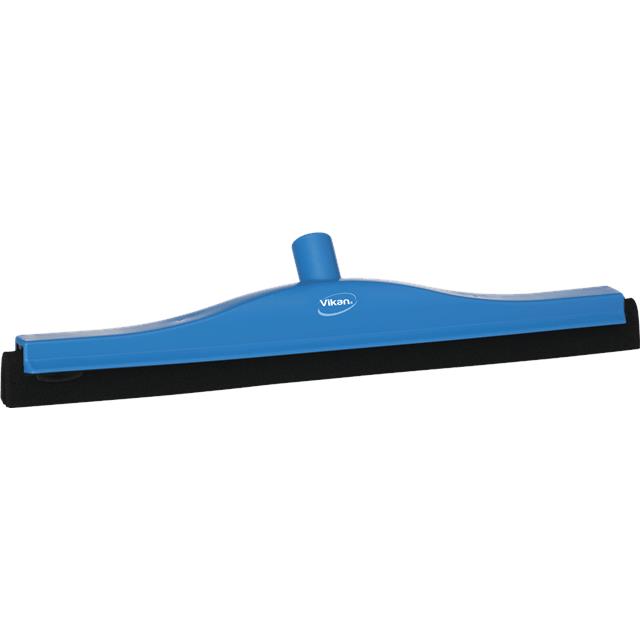 Vikan vloertrekker 50cm blauw vaste nek met zwart rubber
