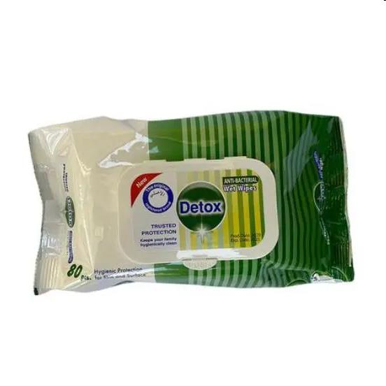 Detox - Antibacteriele Schoonmaakdoekjes - Groen (80st.)