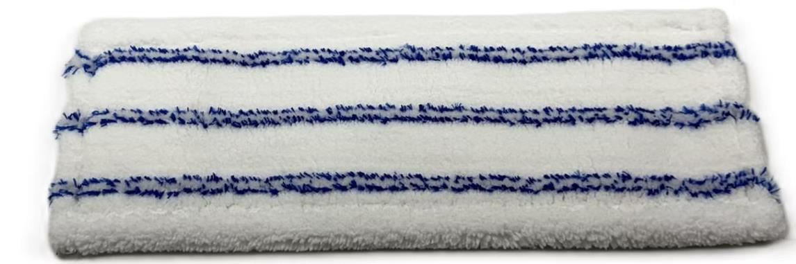 KBL Vlakmop microvezel-combi blauw/wit met 3 ringen