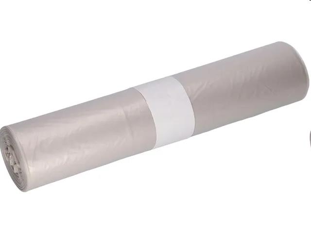 Afvalzak LDPE 58x100 50my (70L) Transparant per rol á 20st.