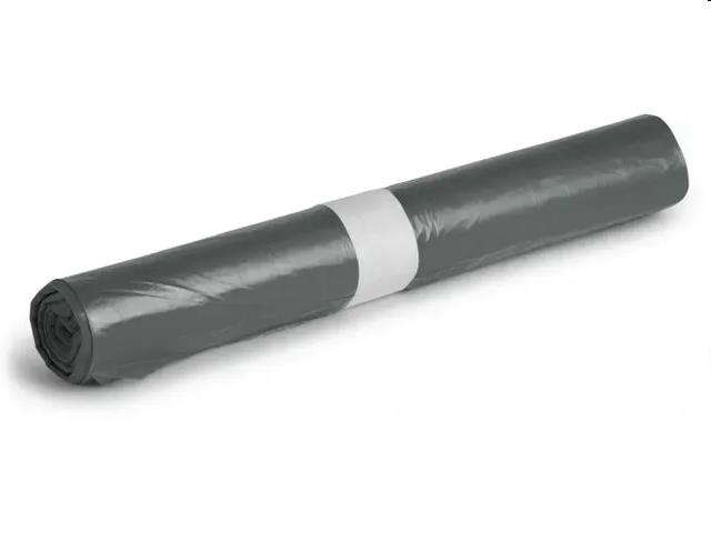 Afvalzak HDPE 70x110cm 25my (120L) grijs (20st)