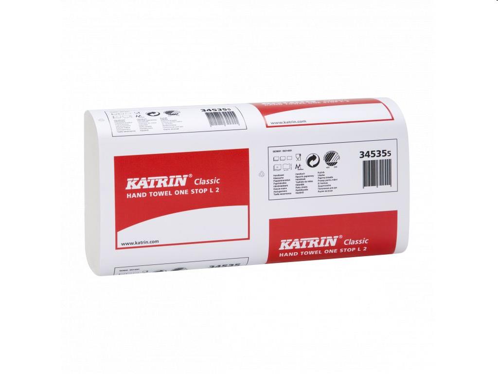 Katrin 345355 Classic One Stop L2 vouwhanddoekjes 20,6x34 cm