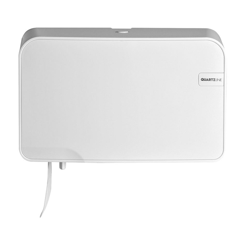 Euro Quartz White duo toiletroldispenser/Compactrol