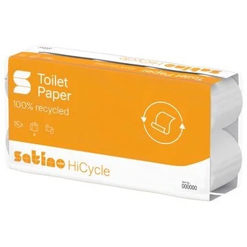 Satino HiCycle toiletpapier 3-lgs 9x8rol 250 vels (MT1) (037060)