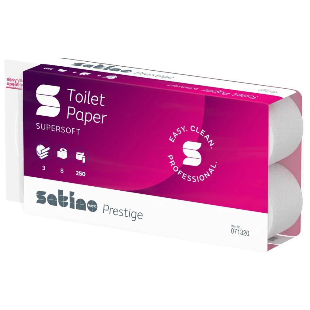Satino Prestige toiletpapier 3-laags Smart 250 v wit 9x8 rol