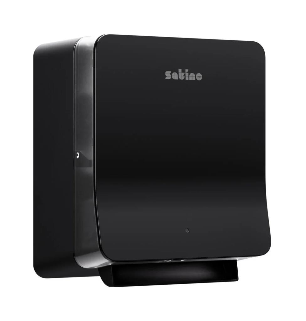 Satino Hyginity Handdoekroldispenser met sensor zwart (SYS1)