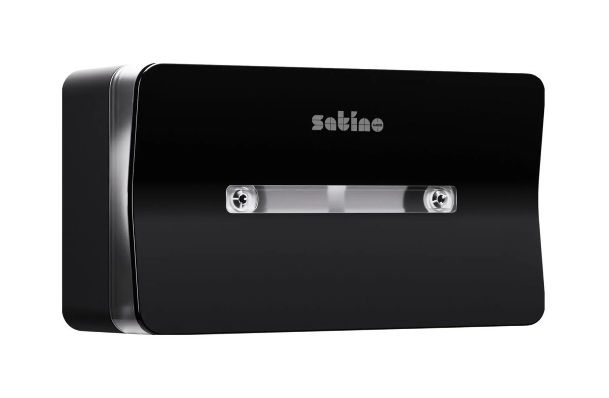 Satino Hyginity Jumbo toiletpapierdispenser Centerfeed zwart (CF2)
