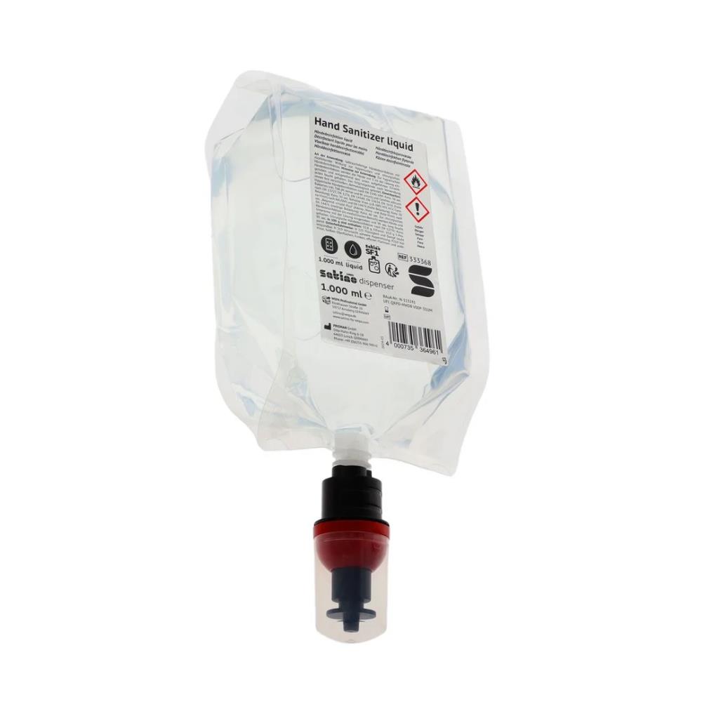 Satino Hyginity Alcoholvloeistof 6x1000ml (SF1)