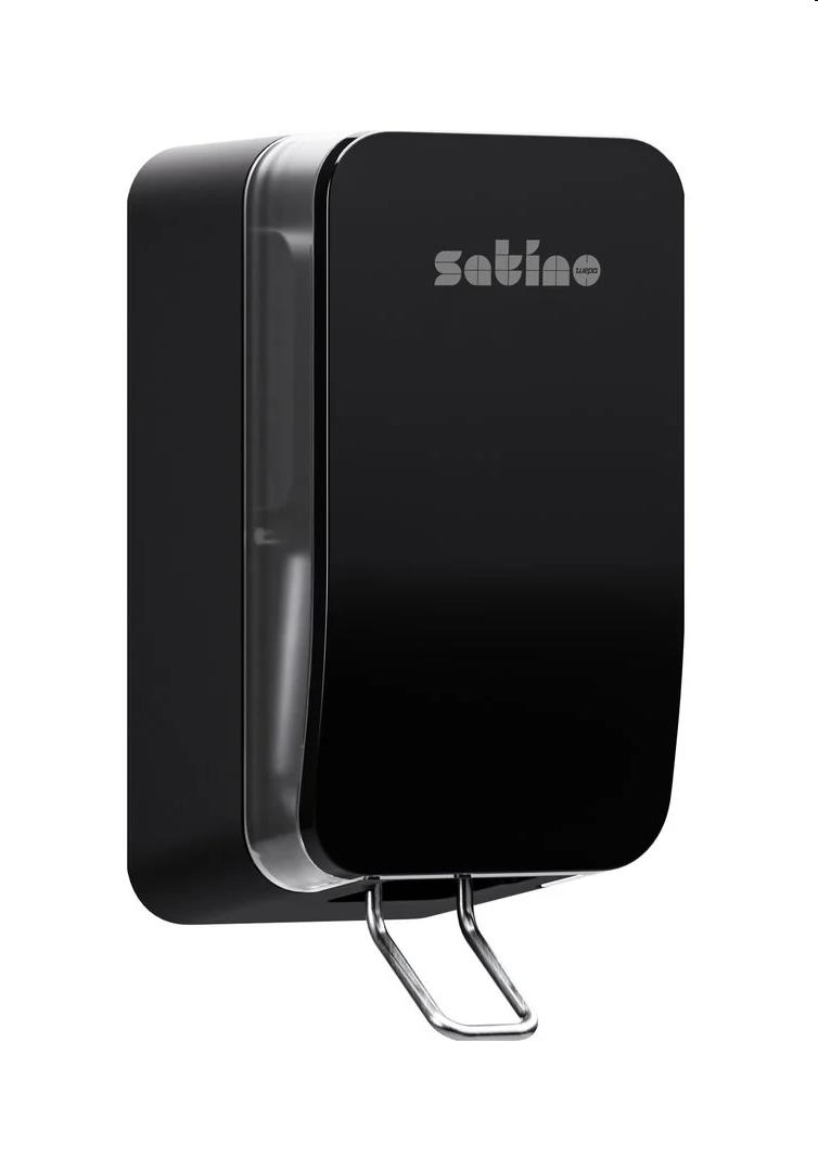 Satino Hyginity zeepdispenser/toiletseatcleaner zwart 500ml (SF2) 