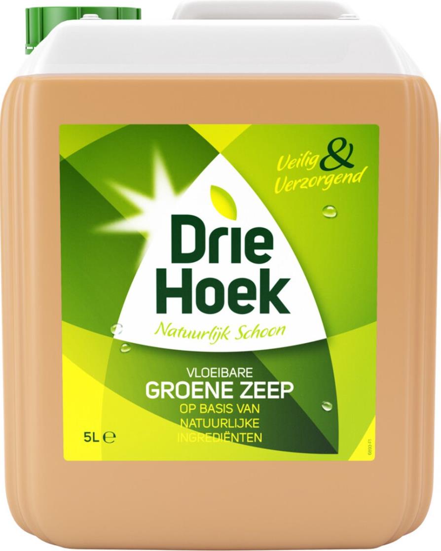 Driehoek Groene Zeep (Vloeibare Zeep)  5 liter