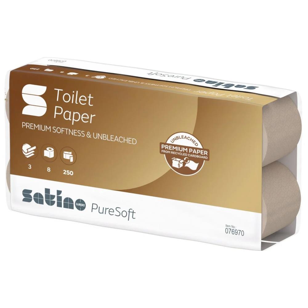 Satino PureSoft toiletpapier kleine rollen 3 lgs (72 rol)