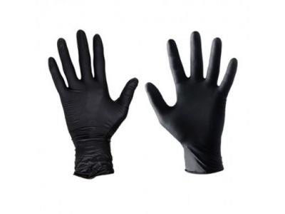 NITRIL Handschoenen ongepoederd zwart maat L (100st.)
