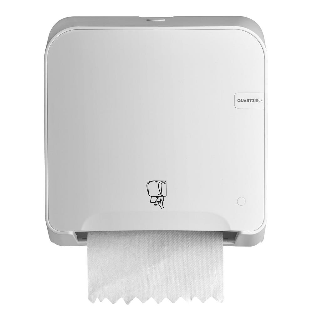 Euro Quartz White handdoekautomaat | Mini Matic Tear & GO