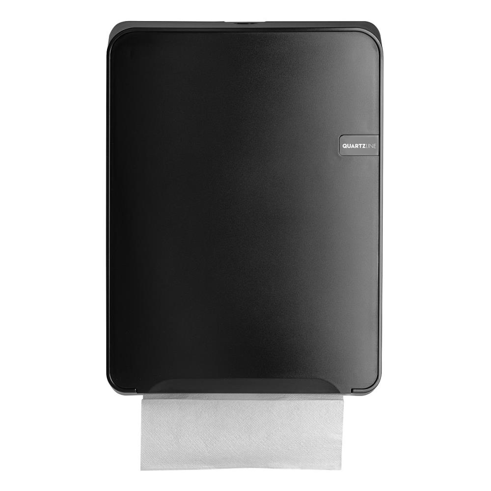 Euro Quartz Black handdoekdispenser Multifold, C-fold