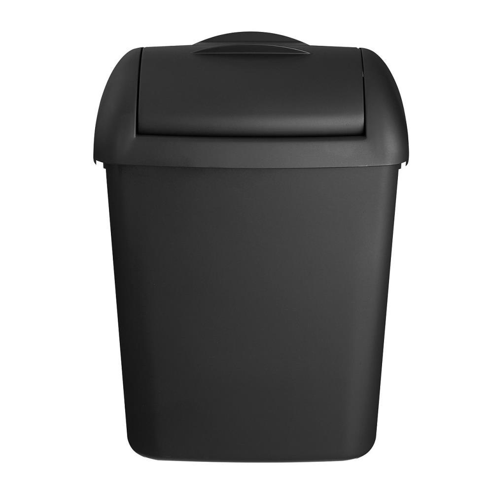 Euro Quartz Black Hygiënebak 8 liter zwart met wandbevestigingsset