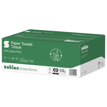 Satino GreenGrow handdoekpapier interfolded 20,6x24 2lgs 25x150 st (PT2) (275880)