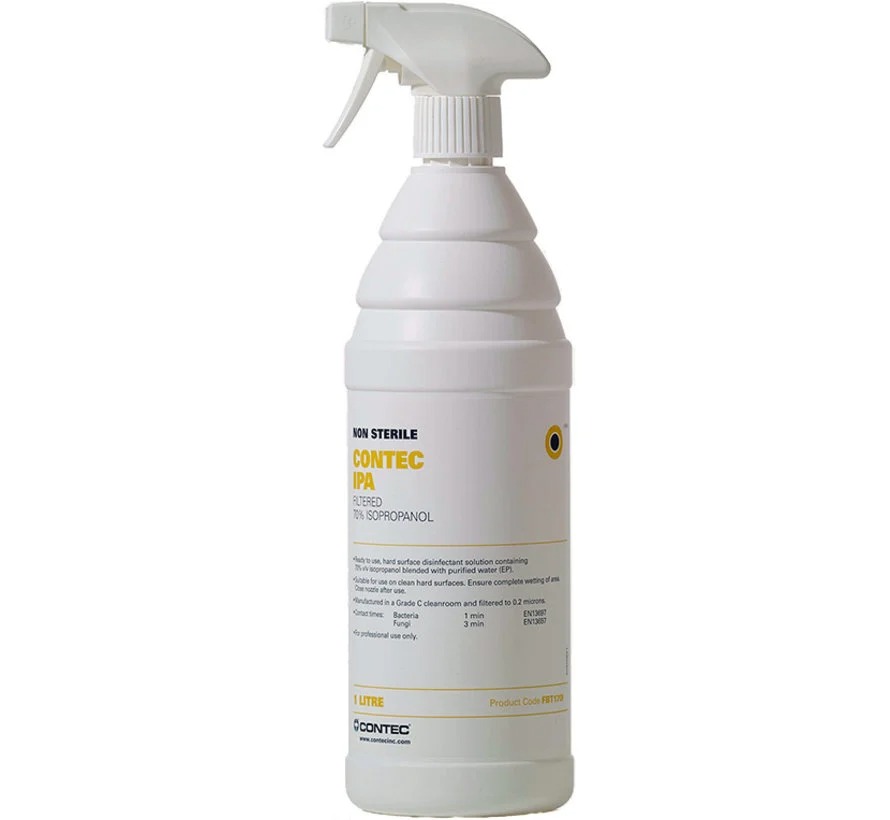 Contec: IPA, 70% IPA with purified water, trigger spray, 6x1L
