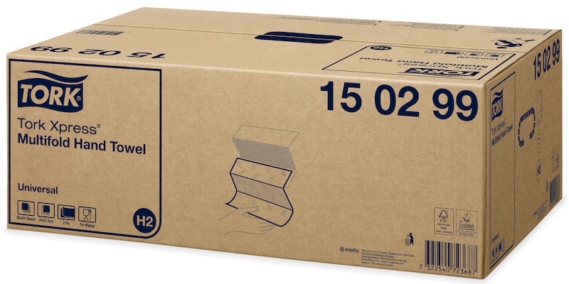 Tork Advanced Soft Multifold handdoekpapier 2-lgs wit 20x237V (H2)